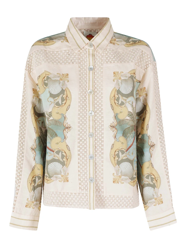 CROCHET DETAIL SHIRT