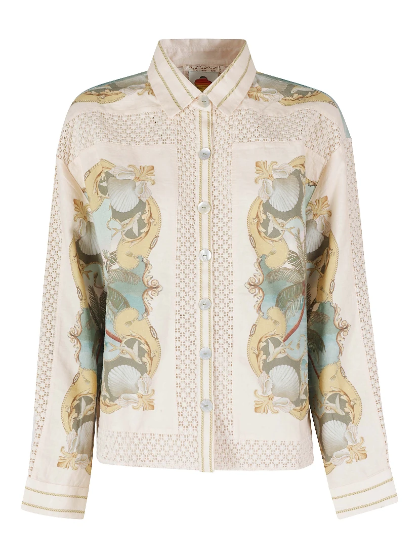 CROCHET DETAIL SHIRT