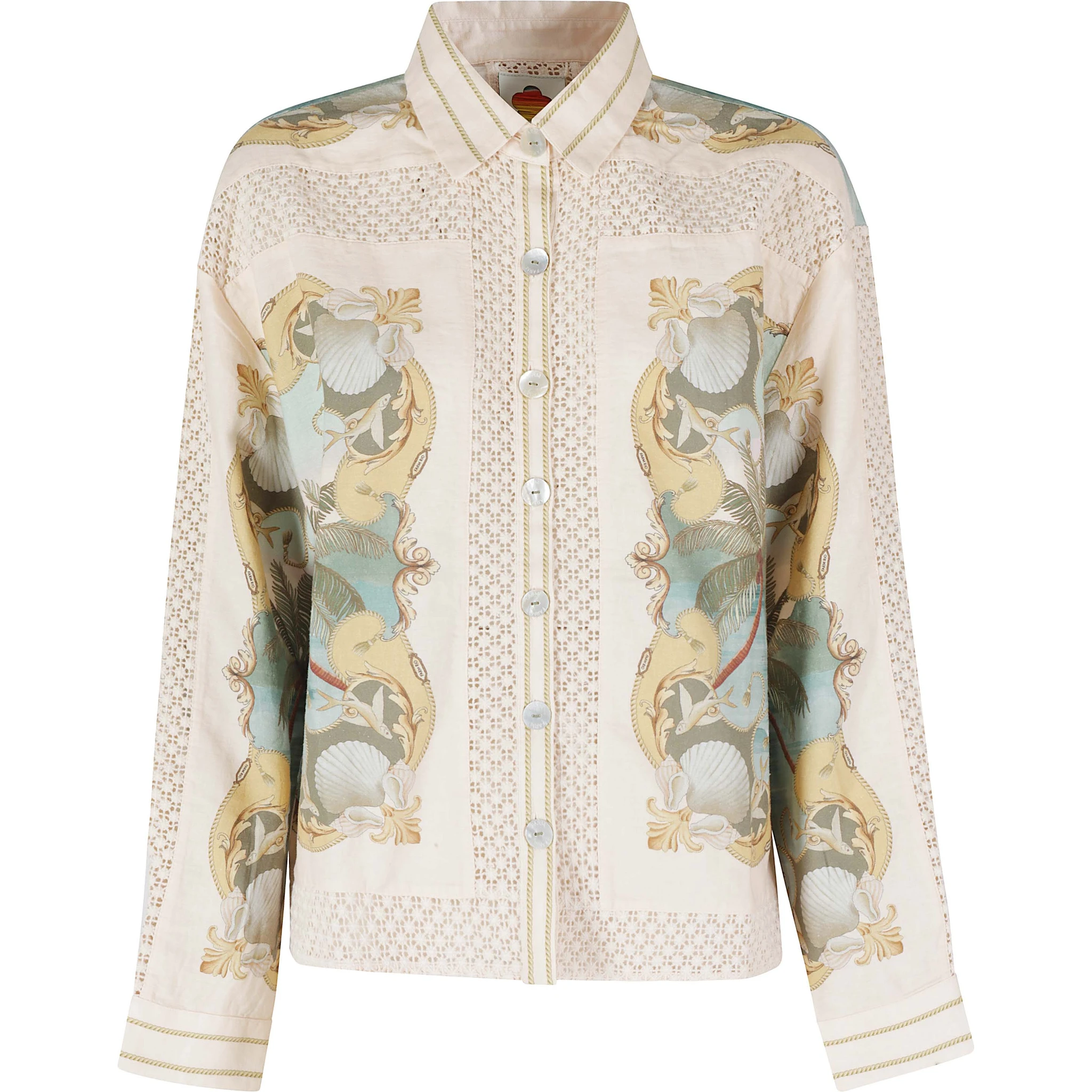 CROCHET DETAIL SHIRT