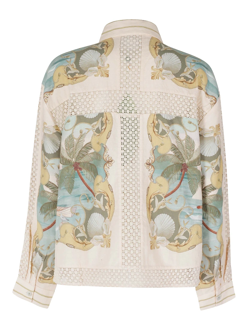 CROCHET DETAIL SHIRT