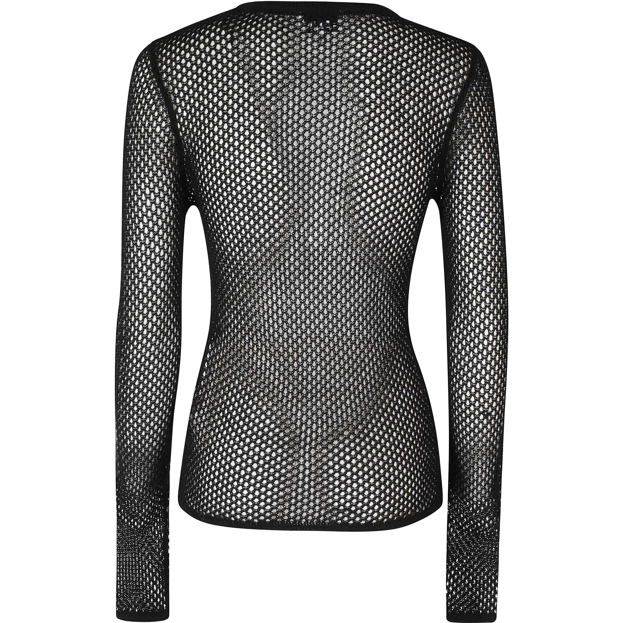 MERCERIZED COTTON MESH POINTELLE LONGSLEEVE