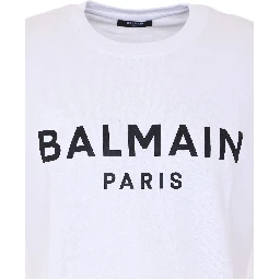 Balmain T-shirts and Polos White