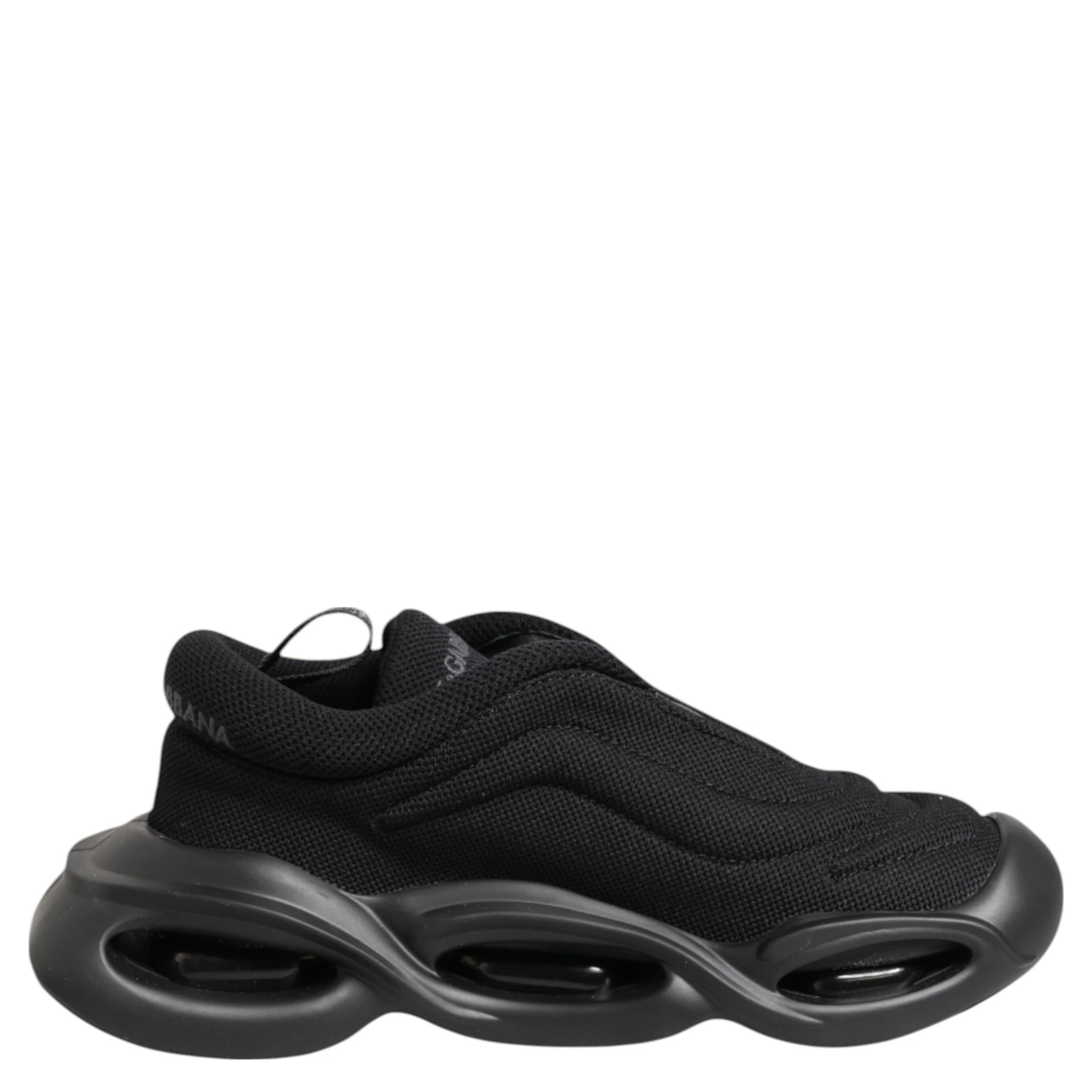 Black Slip On Low Top Wave Sneakers Shoes