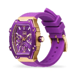 Purple Synthetic Sport Watch