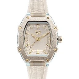 Beige Synthetic Dress Watch