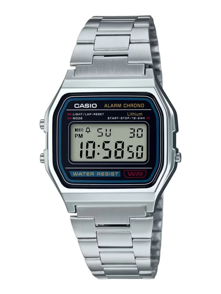 Gray Stainless Steel Digital Watch