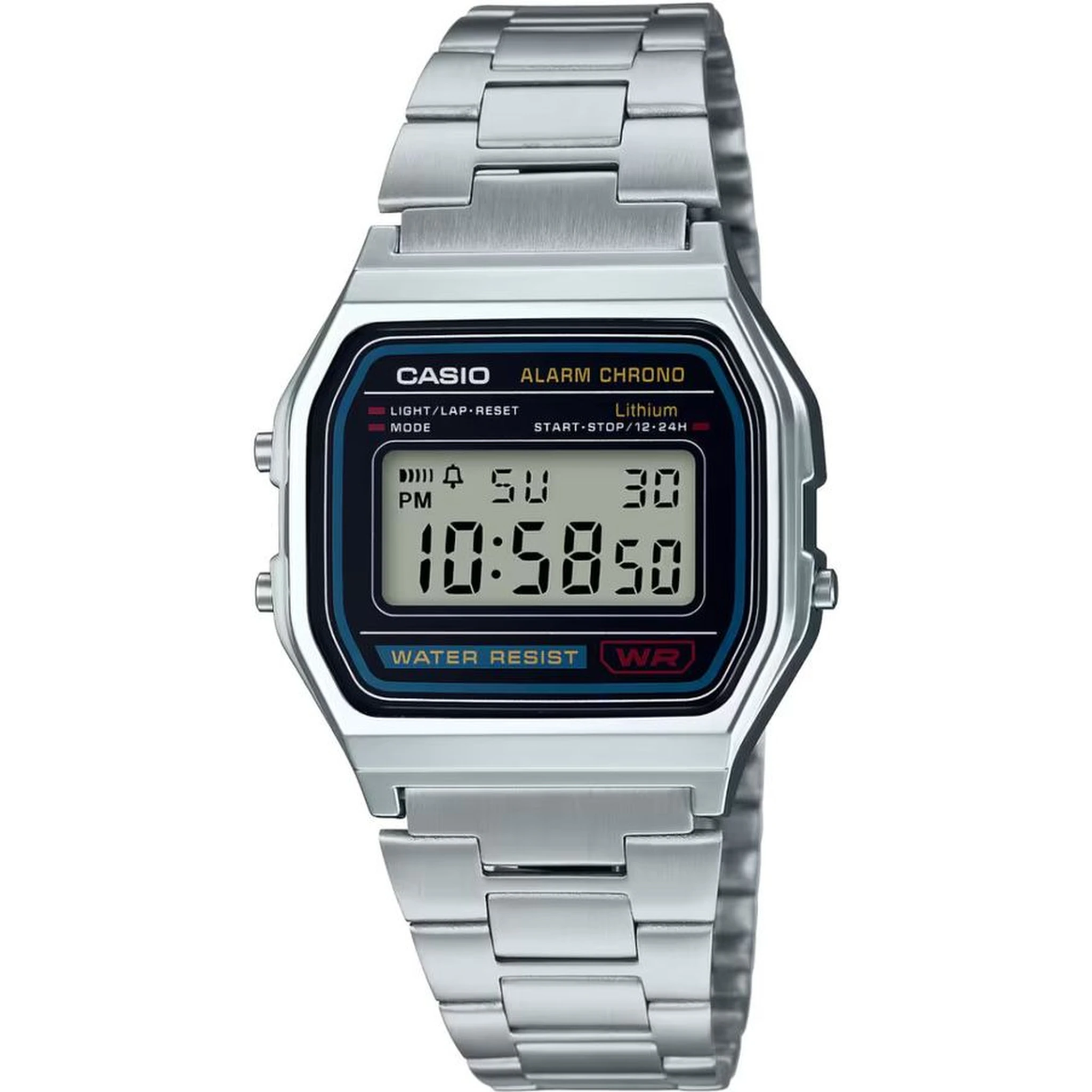 Gray Stainless Steel Digital Watch