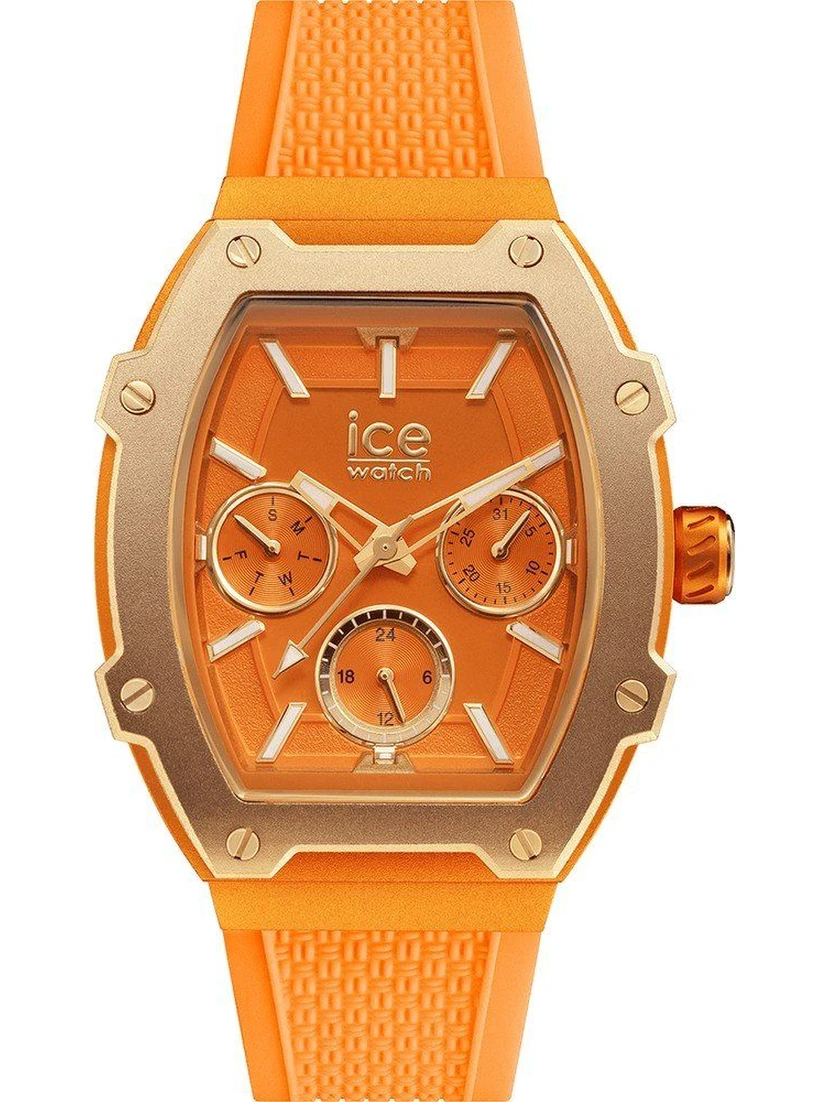 Orange Synthetic Dress Watch