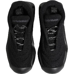 Black Slip On Low Top Wave Sneakers Shoes