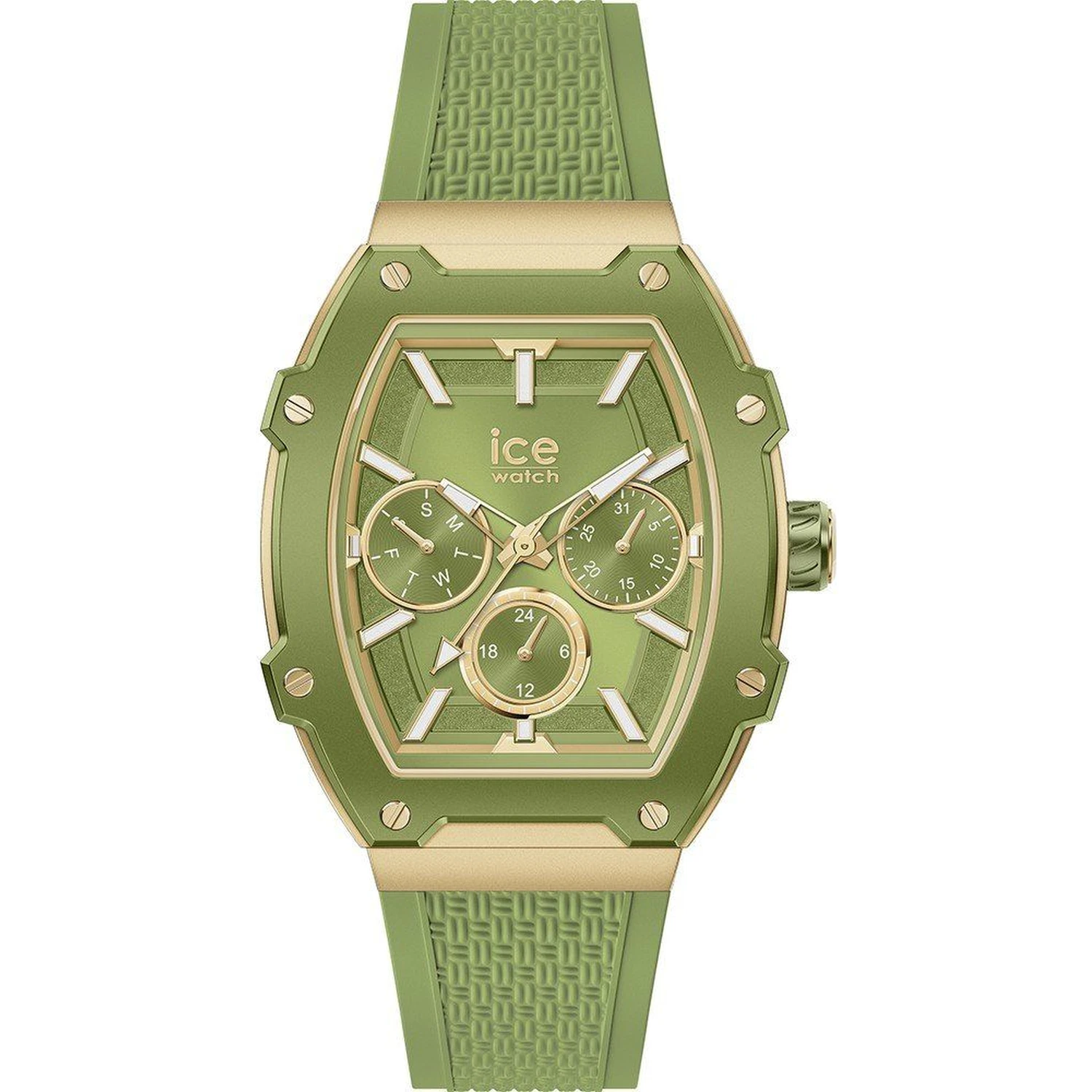 Bicolor Synthetic Dress Watch