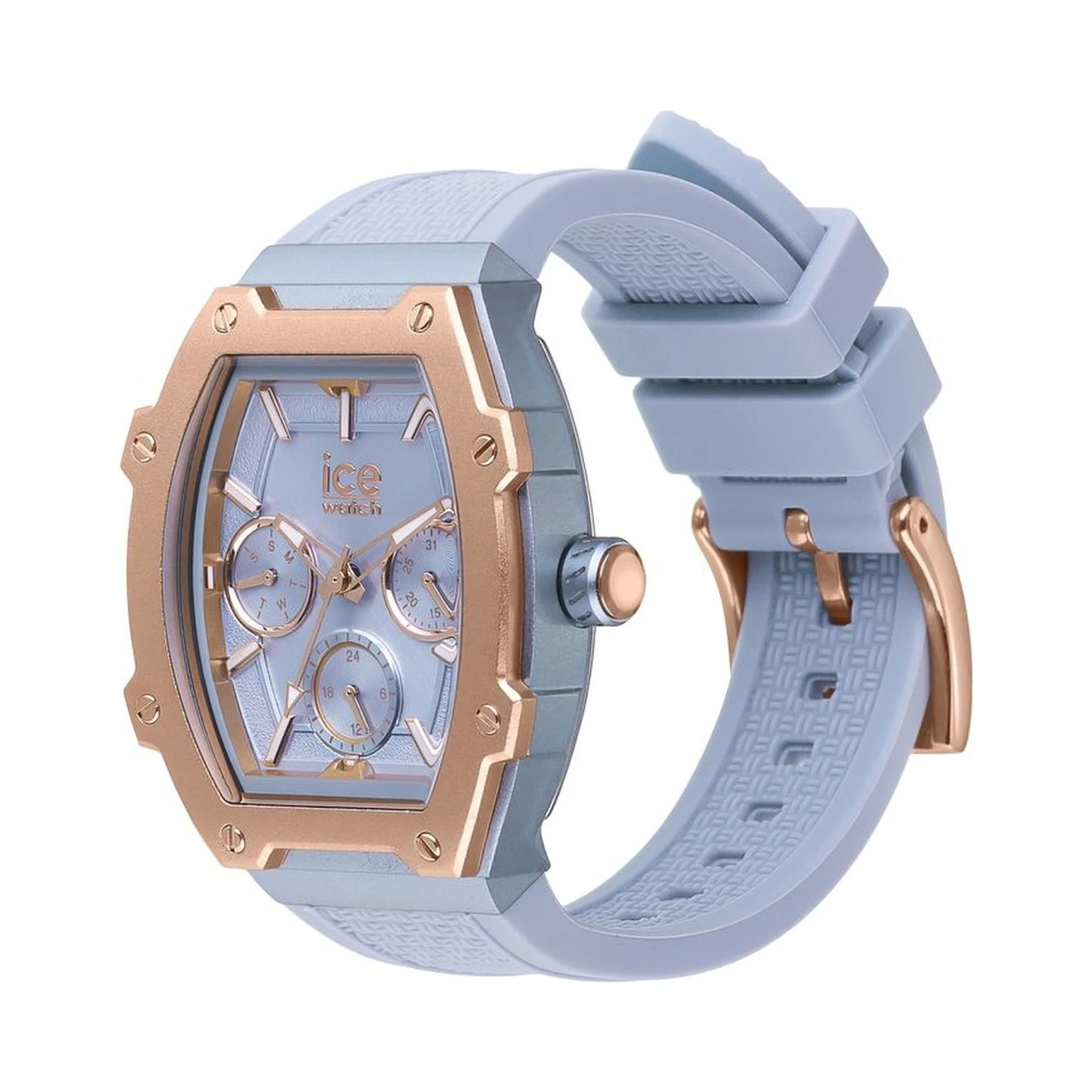 Blue Synthetic Dress Watch