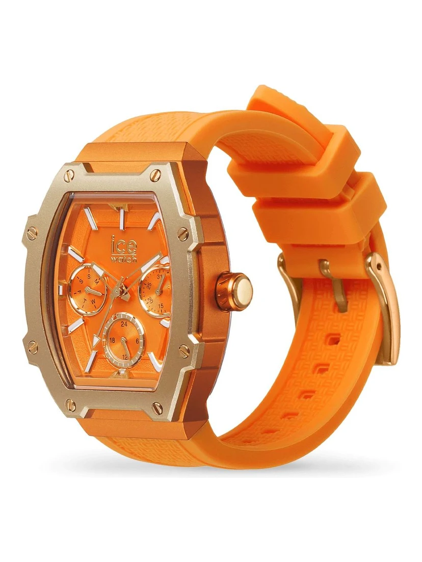 Orange Synthetic Dress Watch