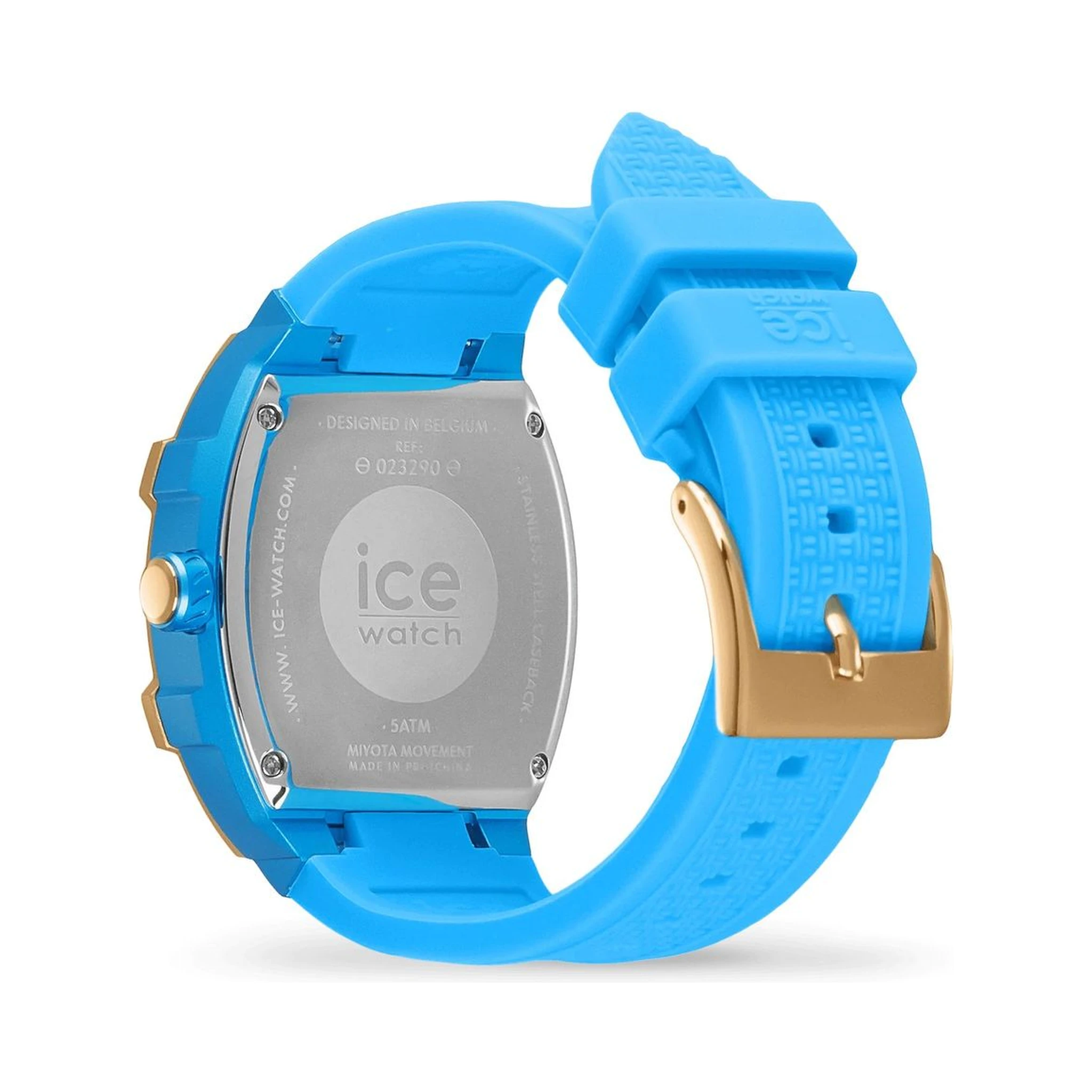 ساعة رياضية زرقاء صناعية