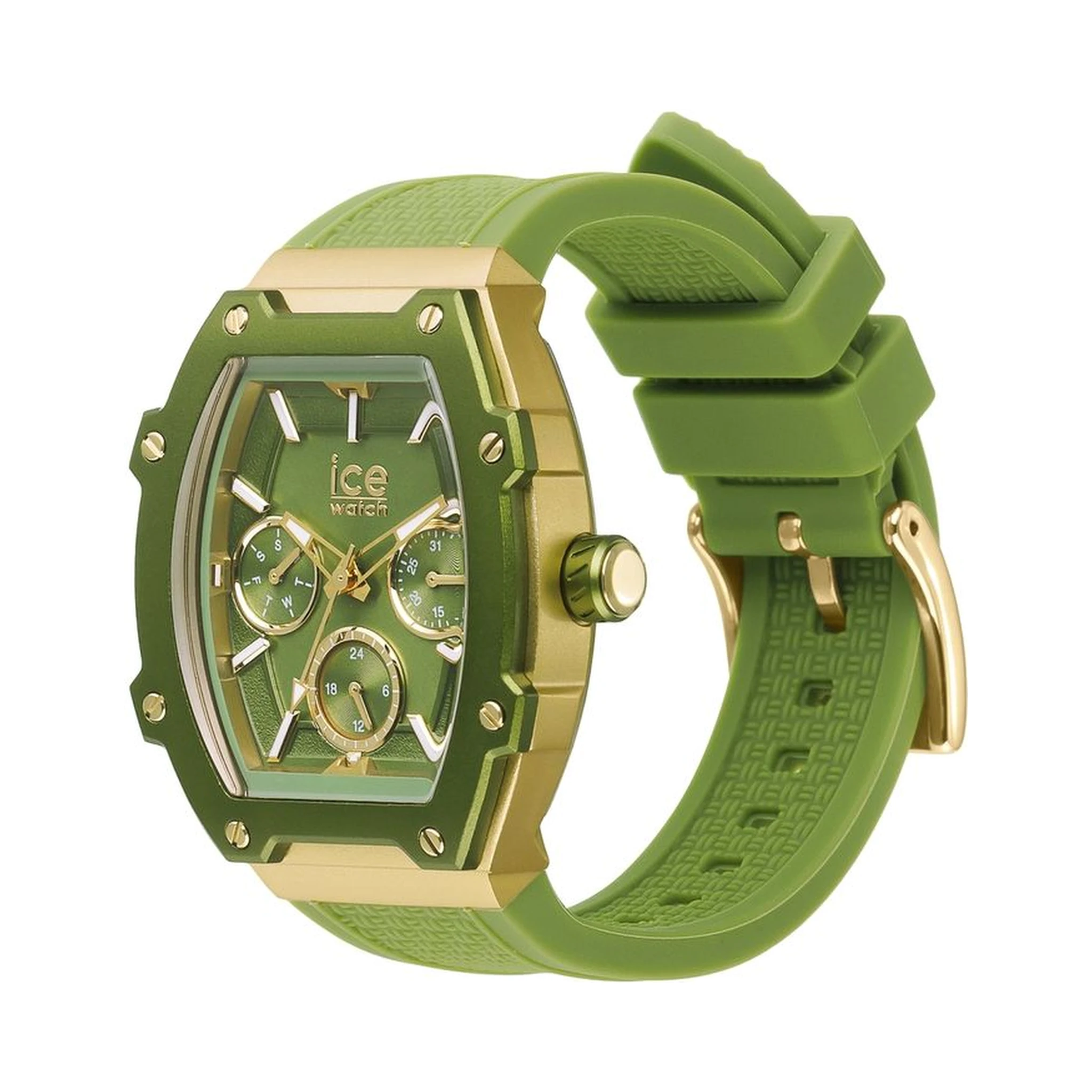 Bicolor Synthetic Dress Watch