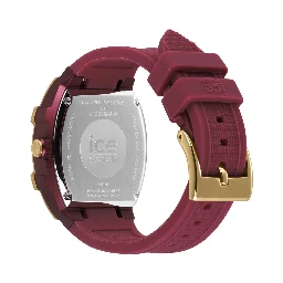 ساعة يد بسوار صناعي بنفسجي