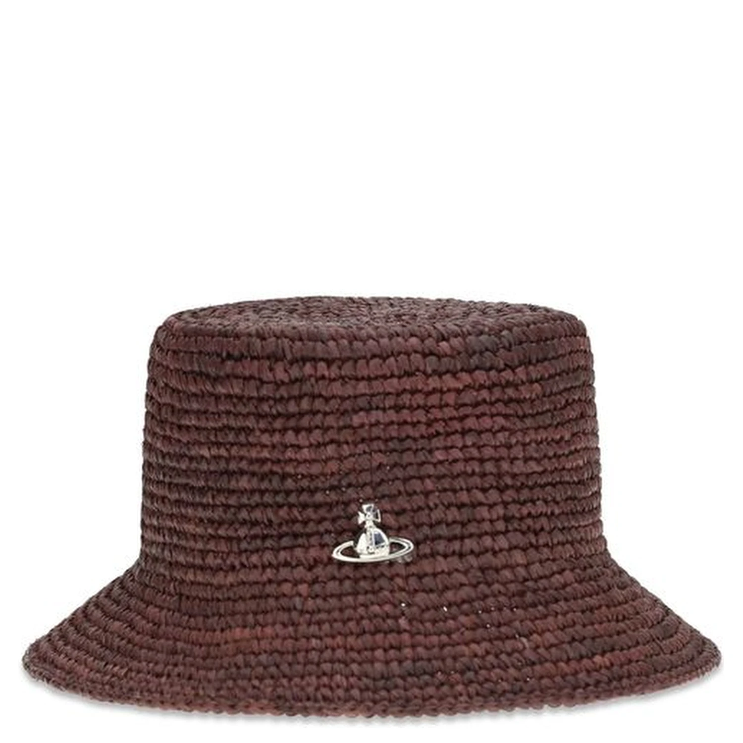 Brown Raffia Bucket Hat