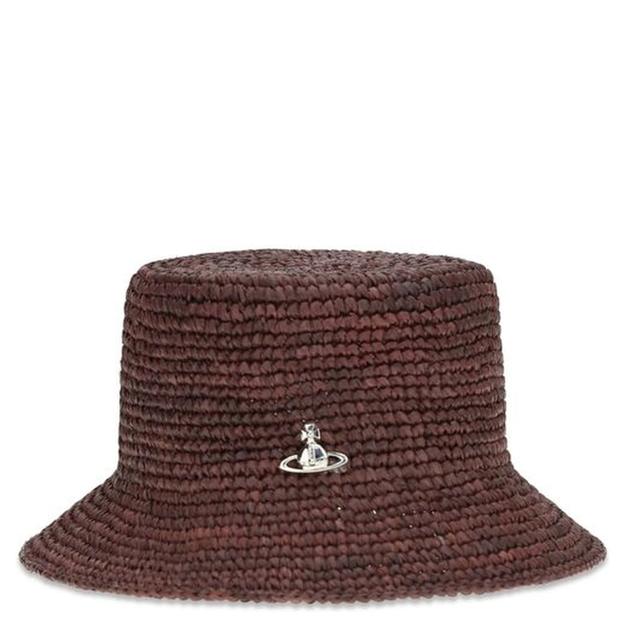 Brown Raffia Bucket Hat