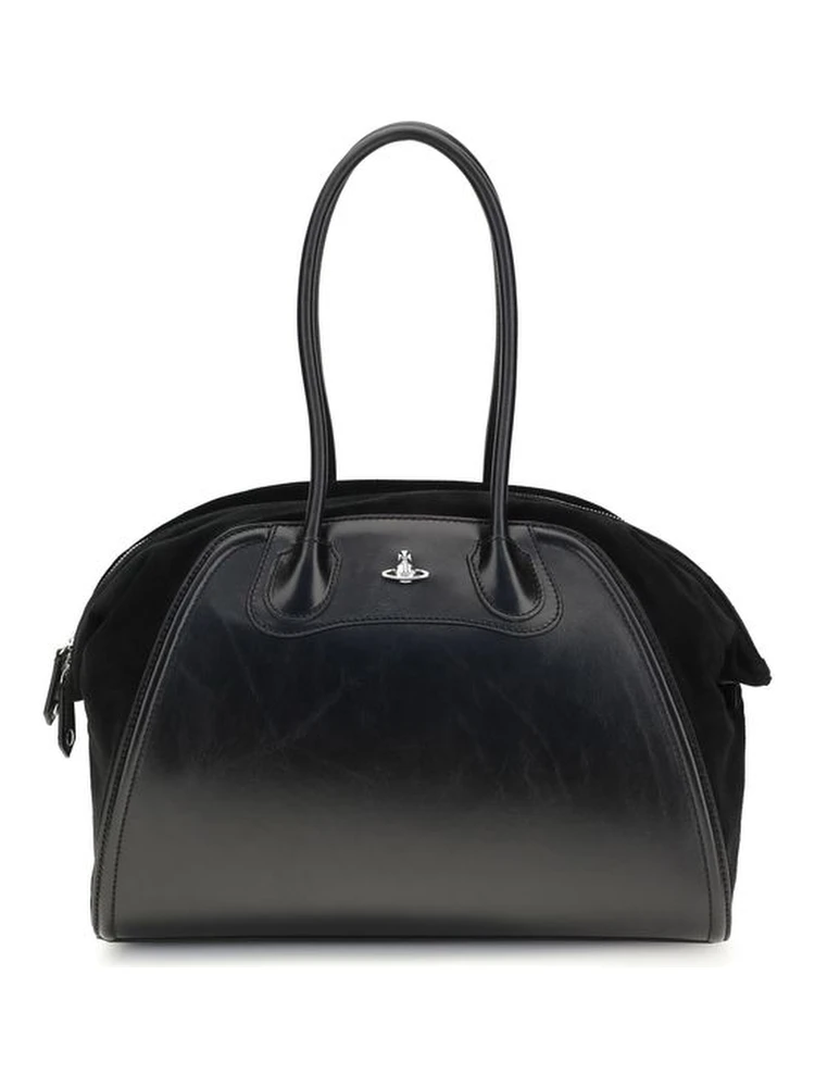 Black Calf Leather Bos Taurus Shoulder Bag