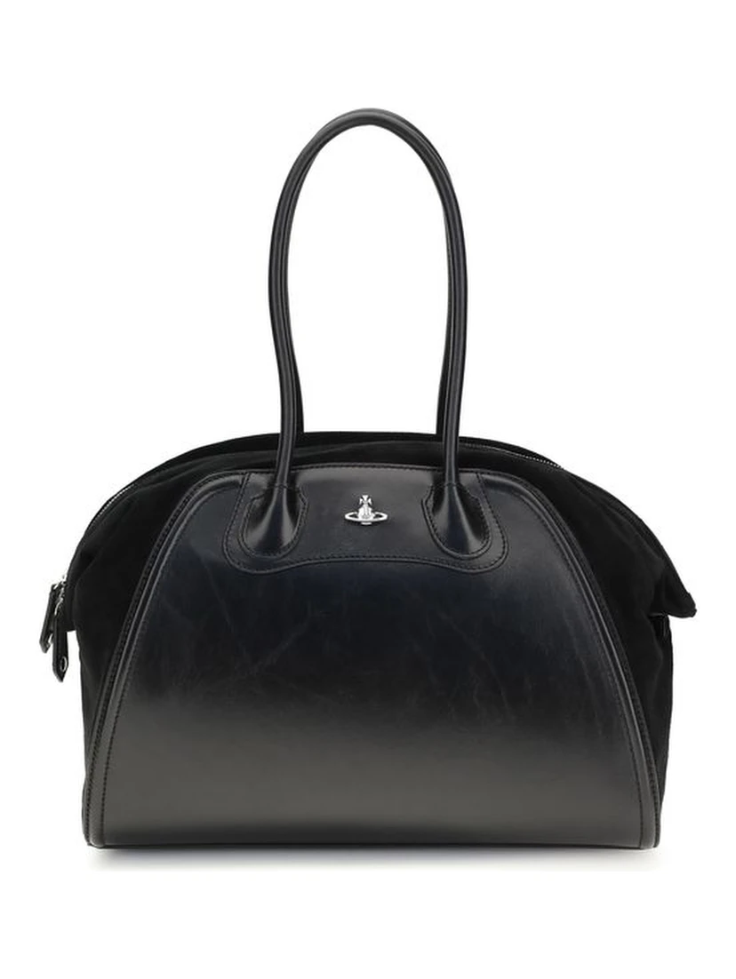 Black Calf Leather Bos Taurus Shoulder Bag