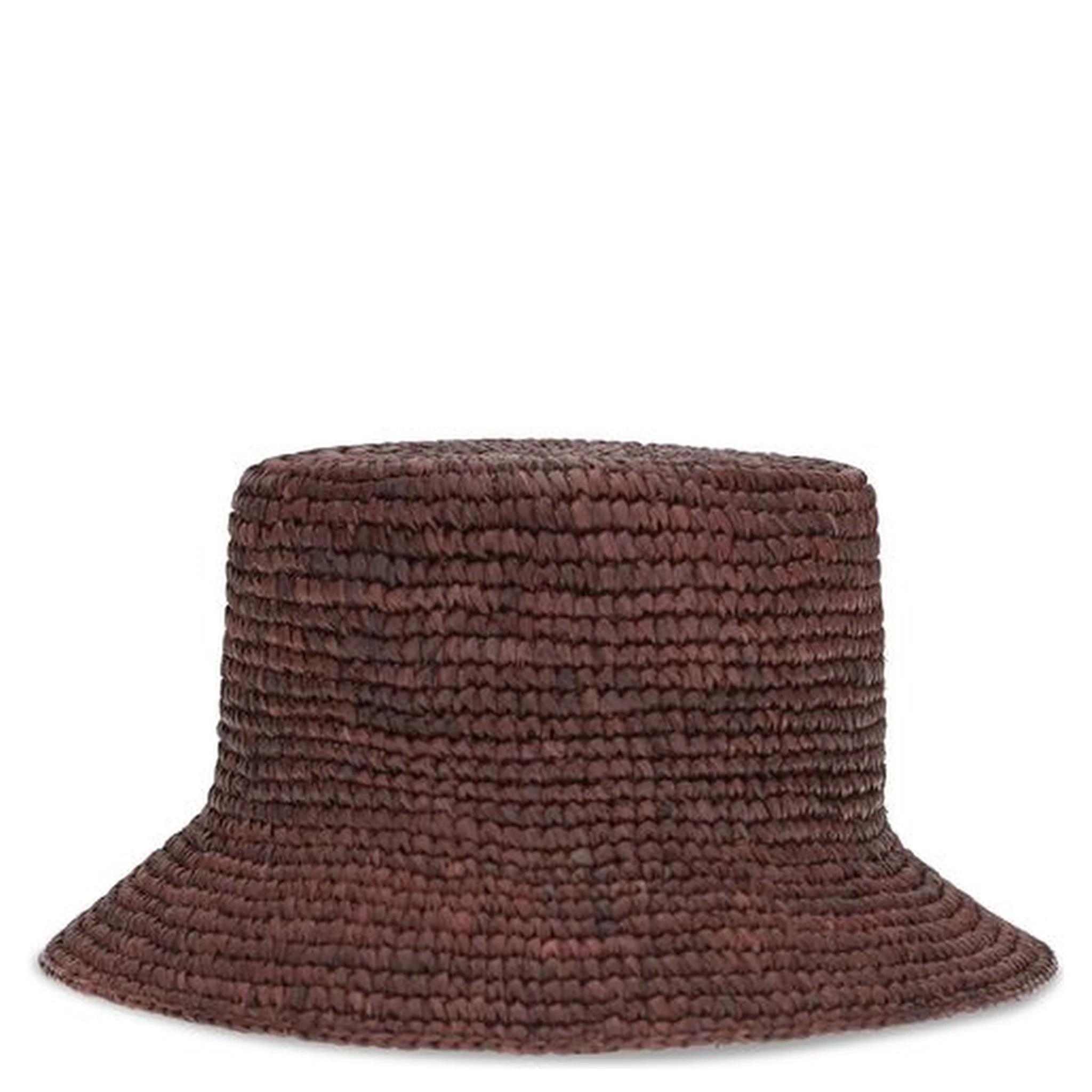 Brown Raffia Bucket Hat