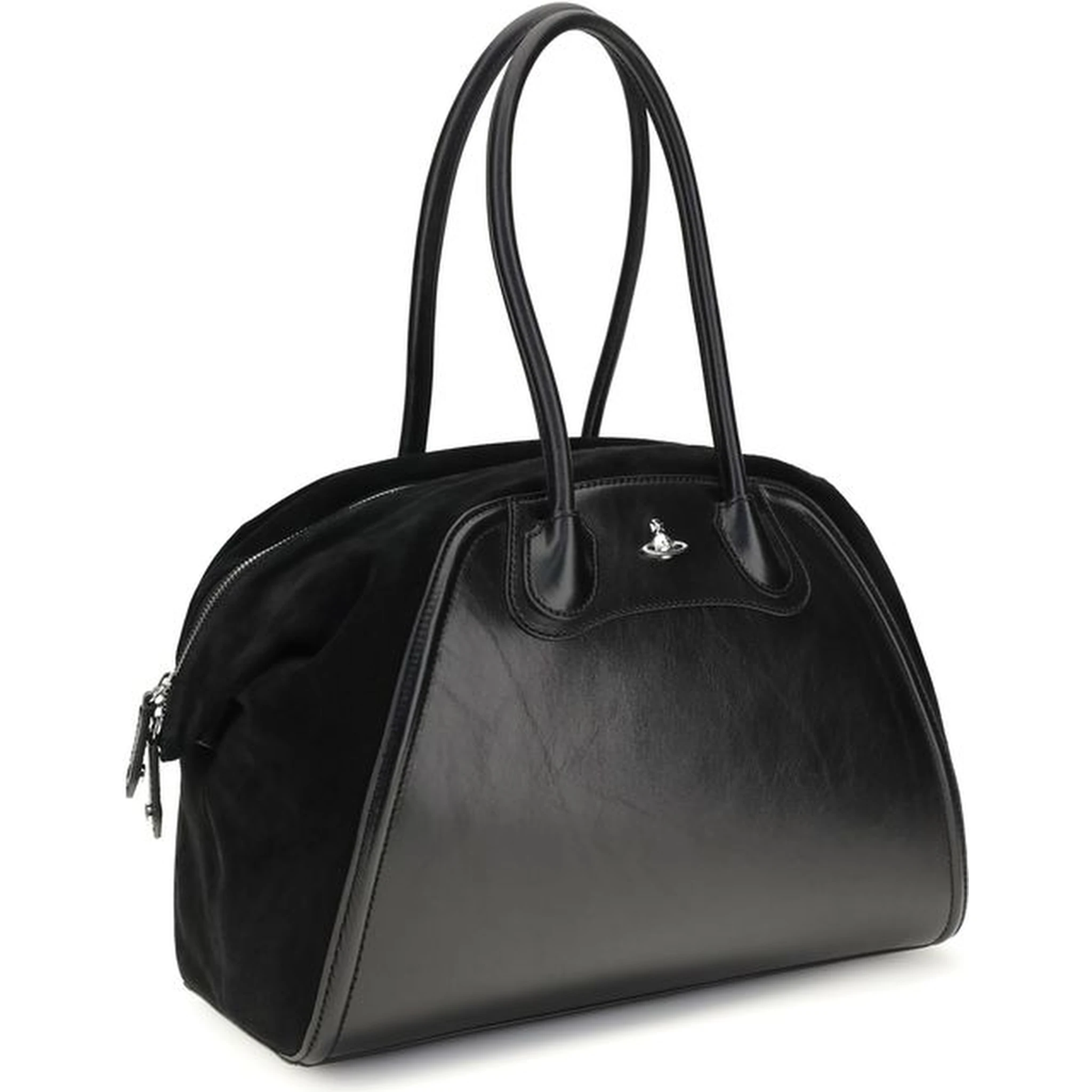 Black Calf Leather Bos Taurus Shoulder Bag
