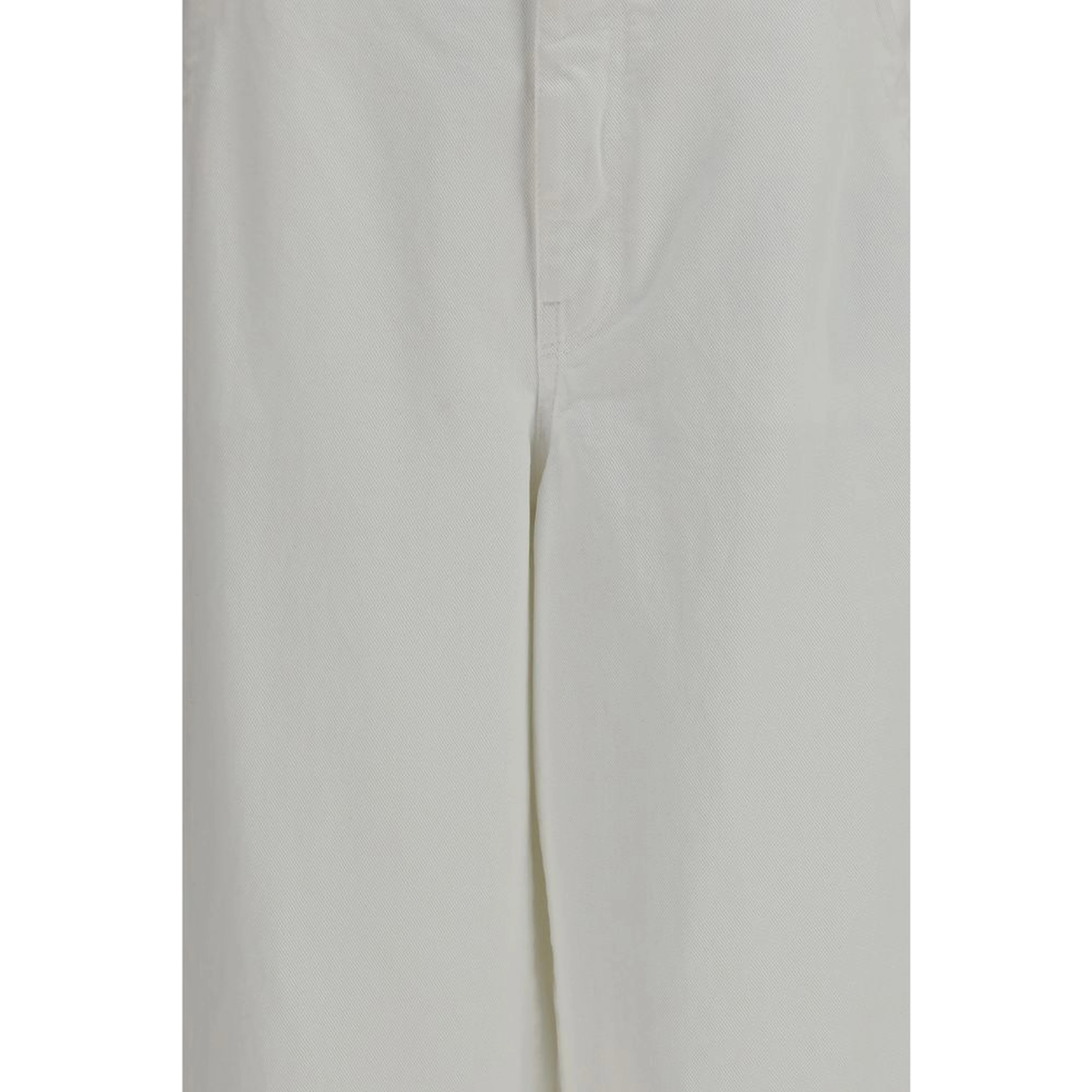 White Cotton Casual Pants