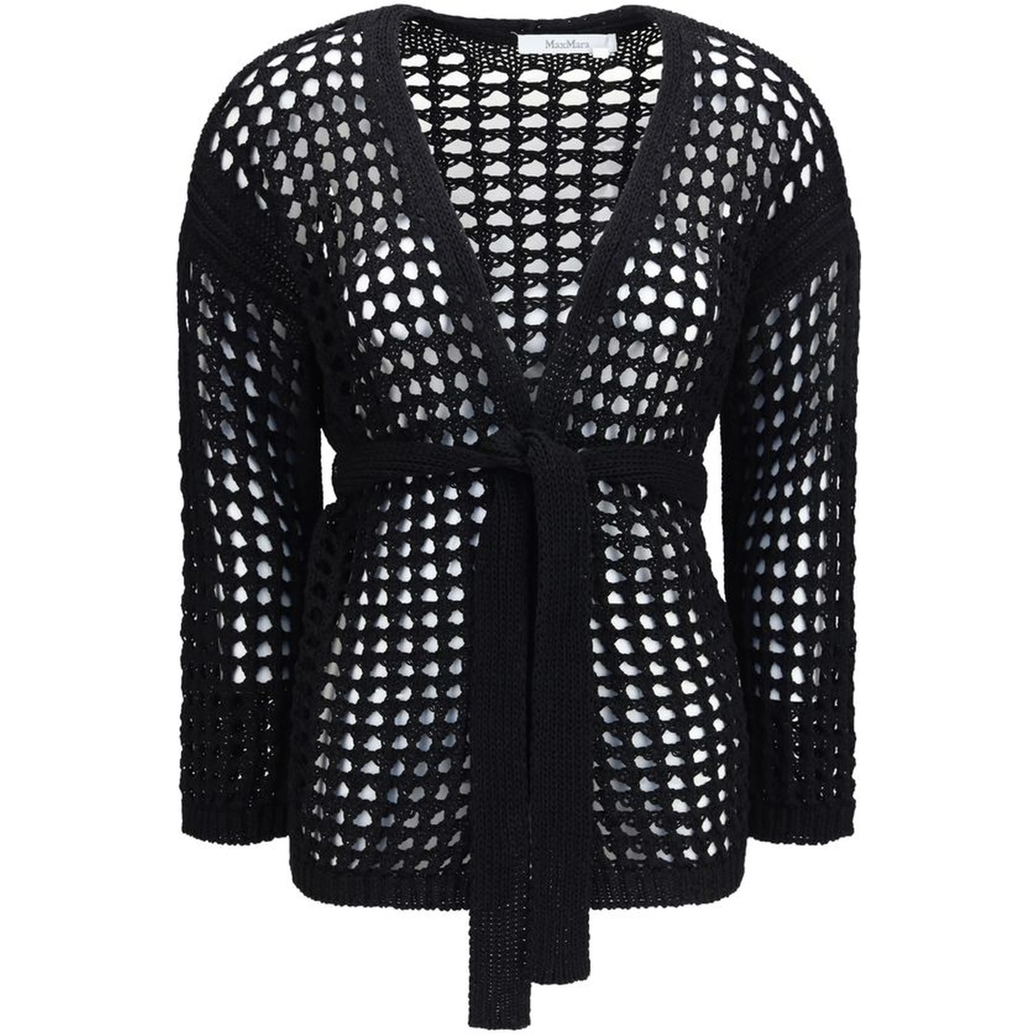 Black Cotton Cardigan