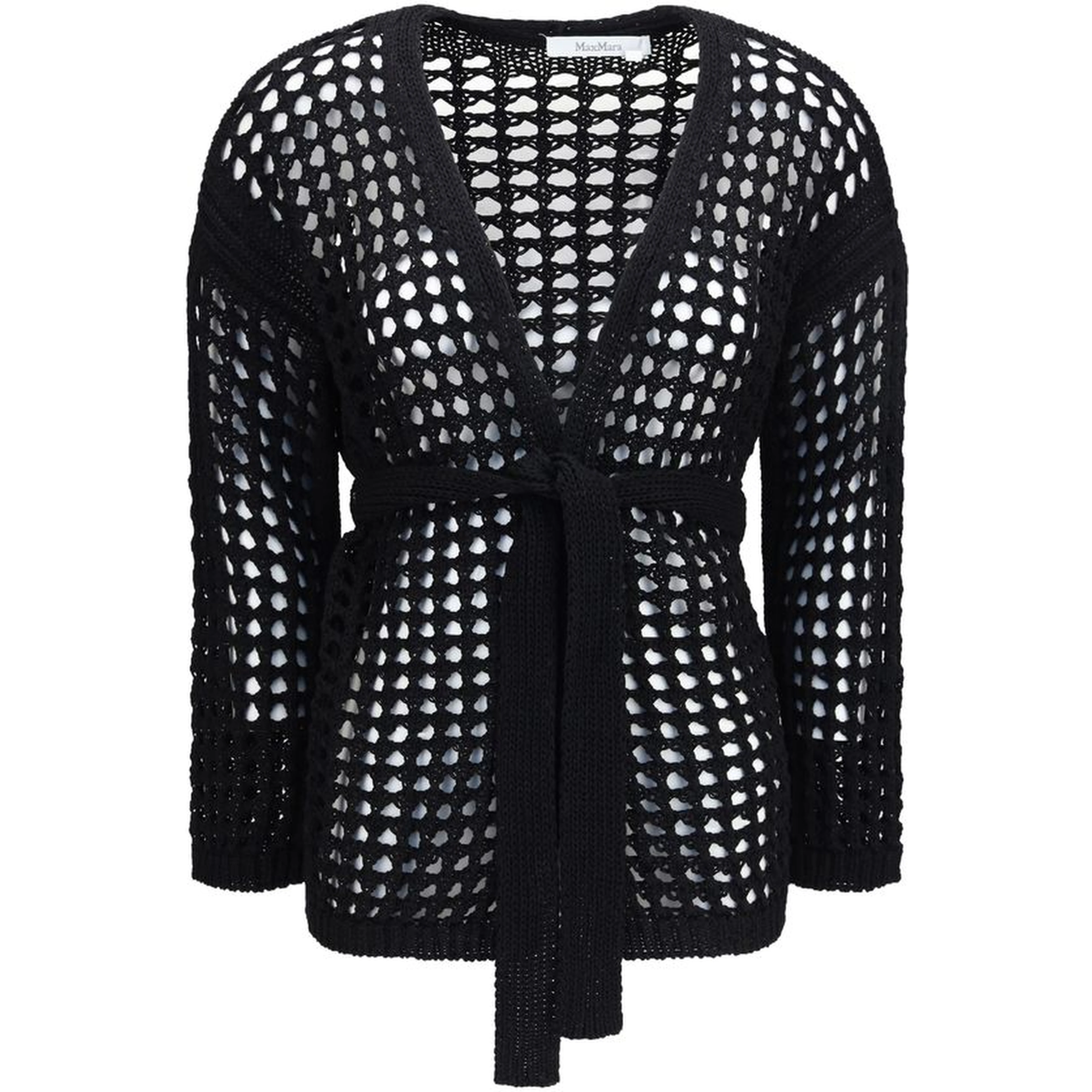 Black Cotton Cardigan