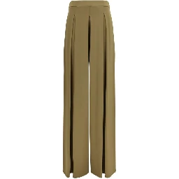 Bicolor Viscose Casual Pants