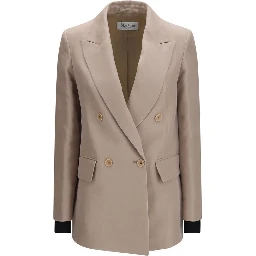 Beige Silk Clothing