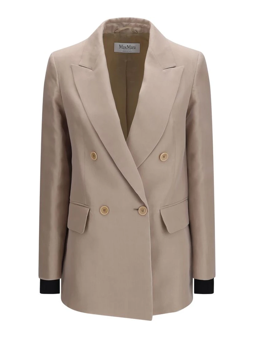 Beige Silk Clothing