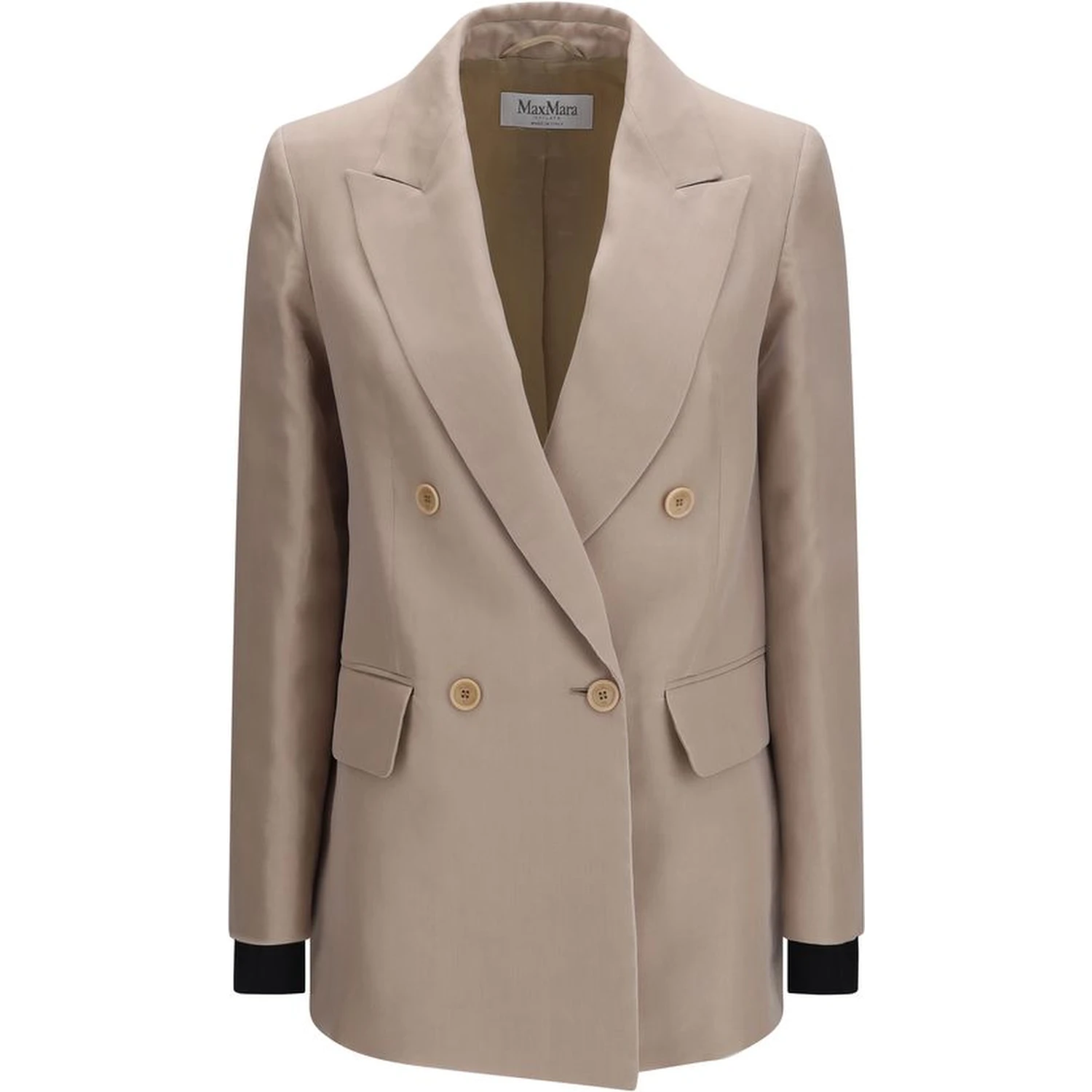 Beige Silk Clothing
