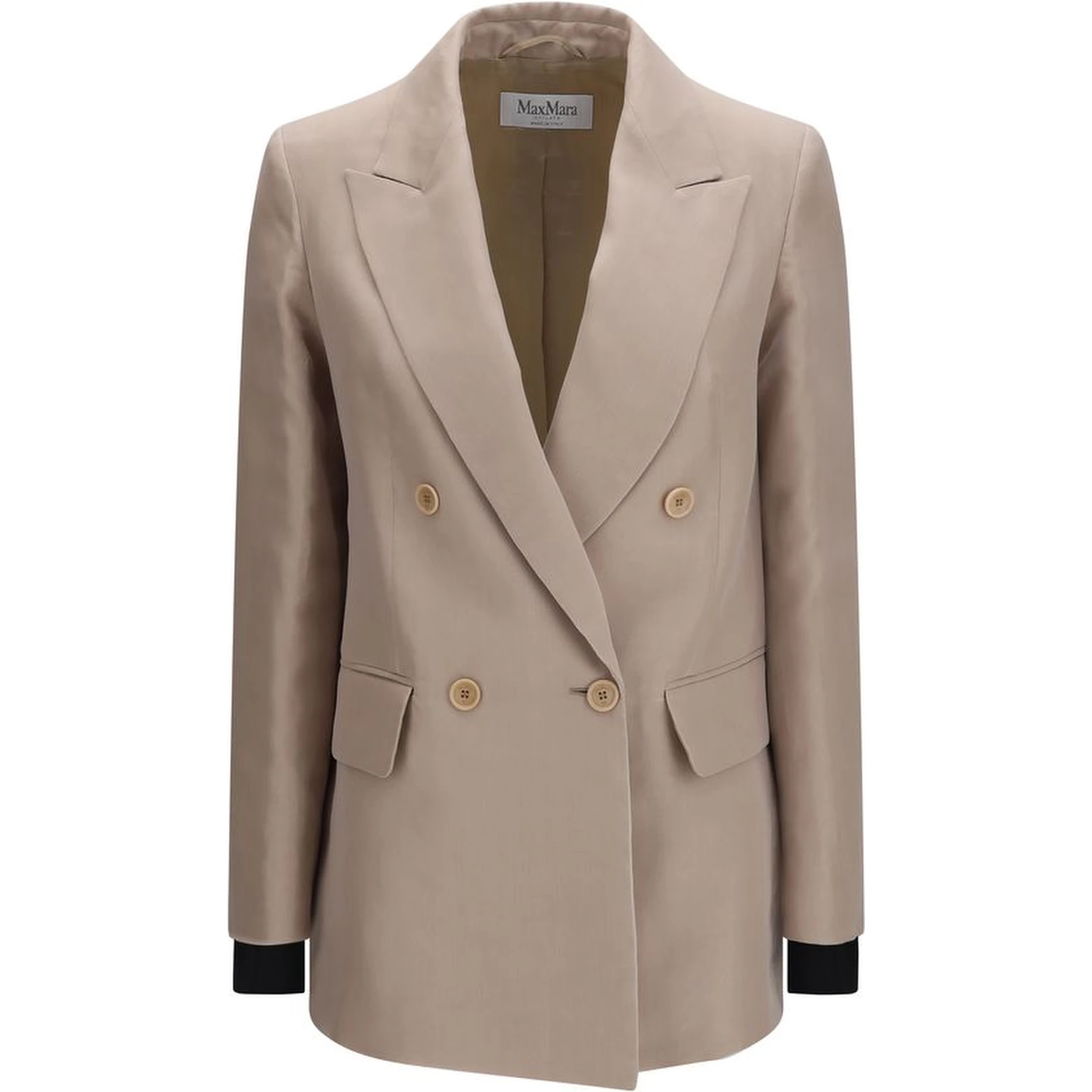 Beige Silk Clothing