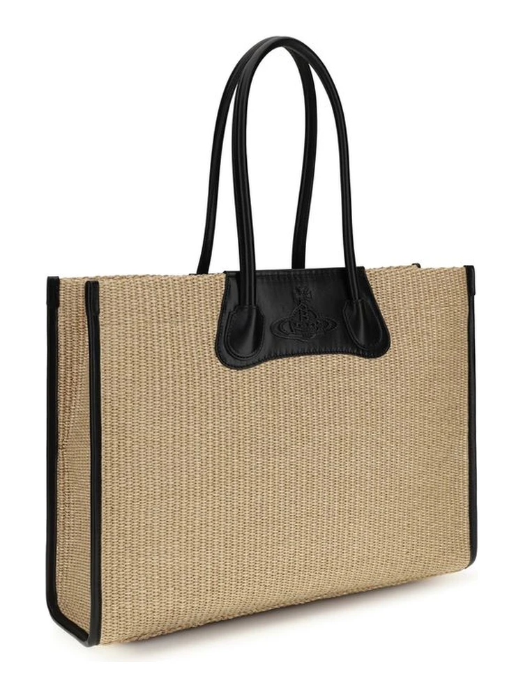 Beige Raffia Shoulder Bag alternative