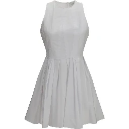 White Cotton Casual Dress