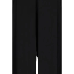 Black Viscose Casual Pants