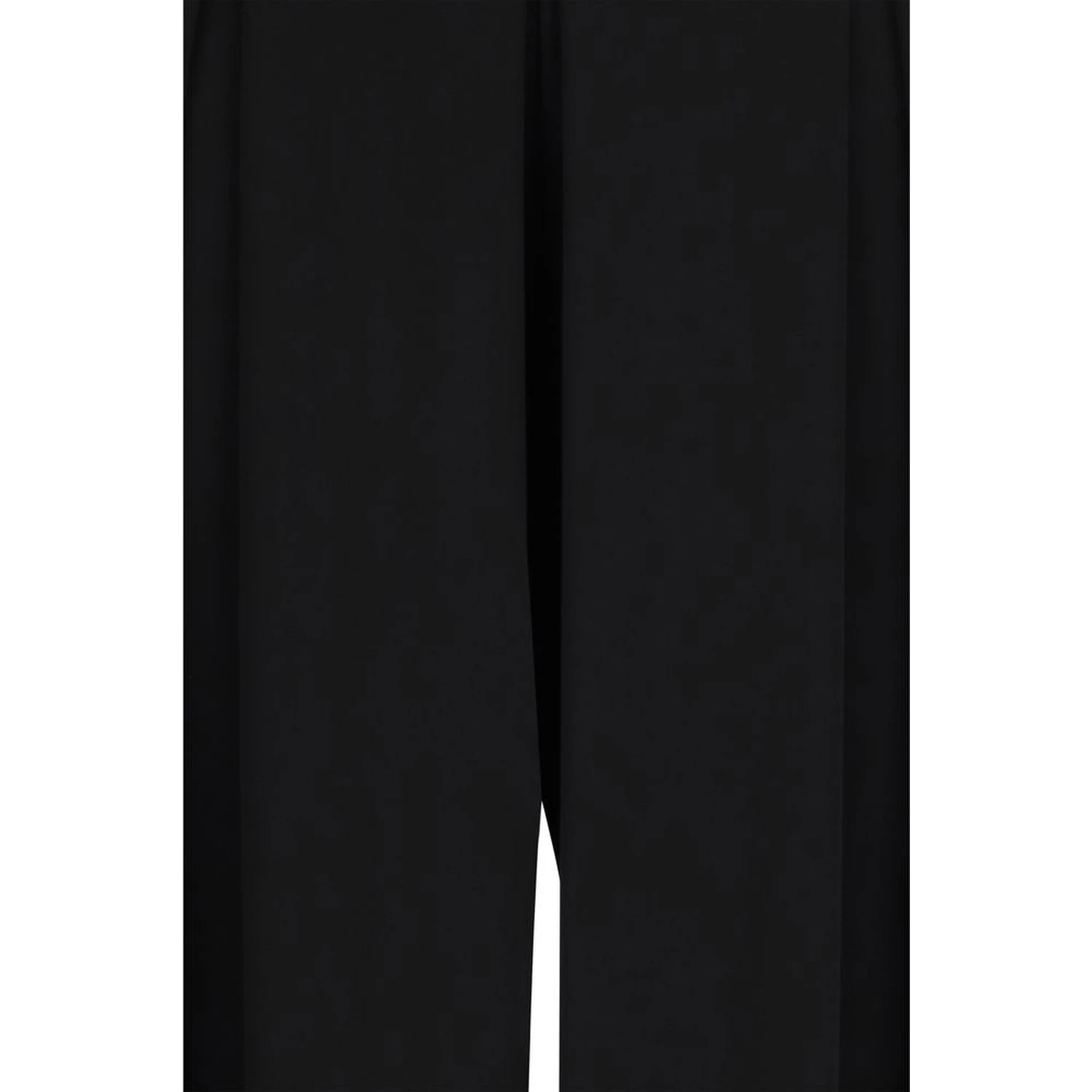 Black Viscose Casual Pants