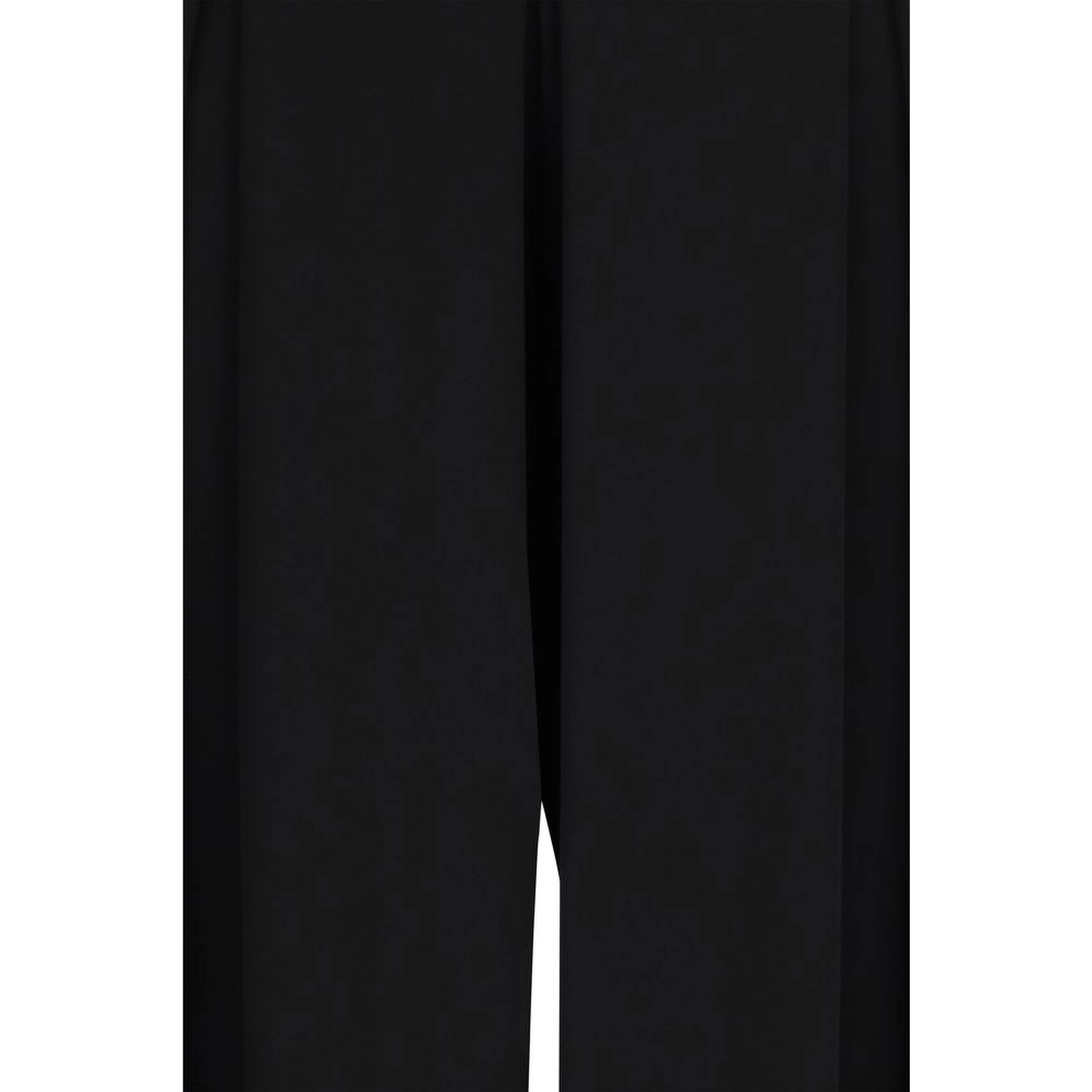 Black Viscose Casual Pants
