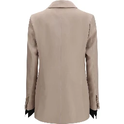 Beige Silk Clothing