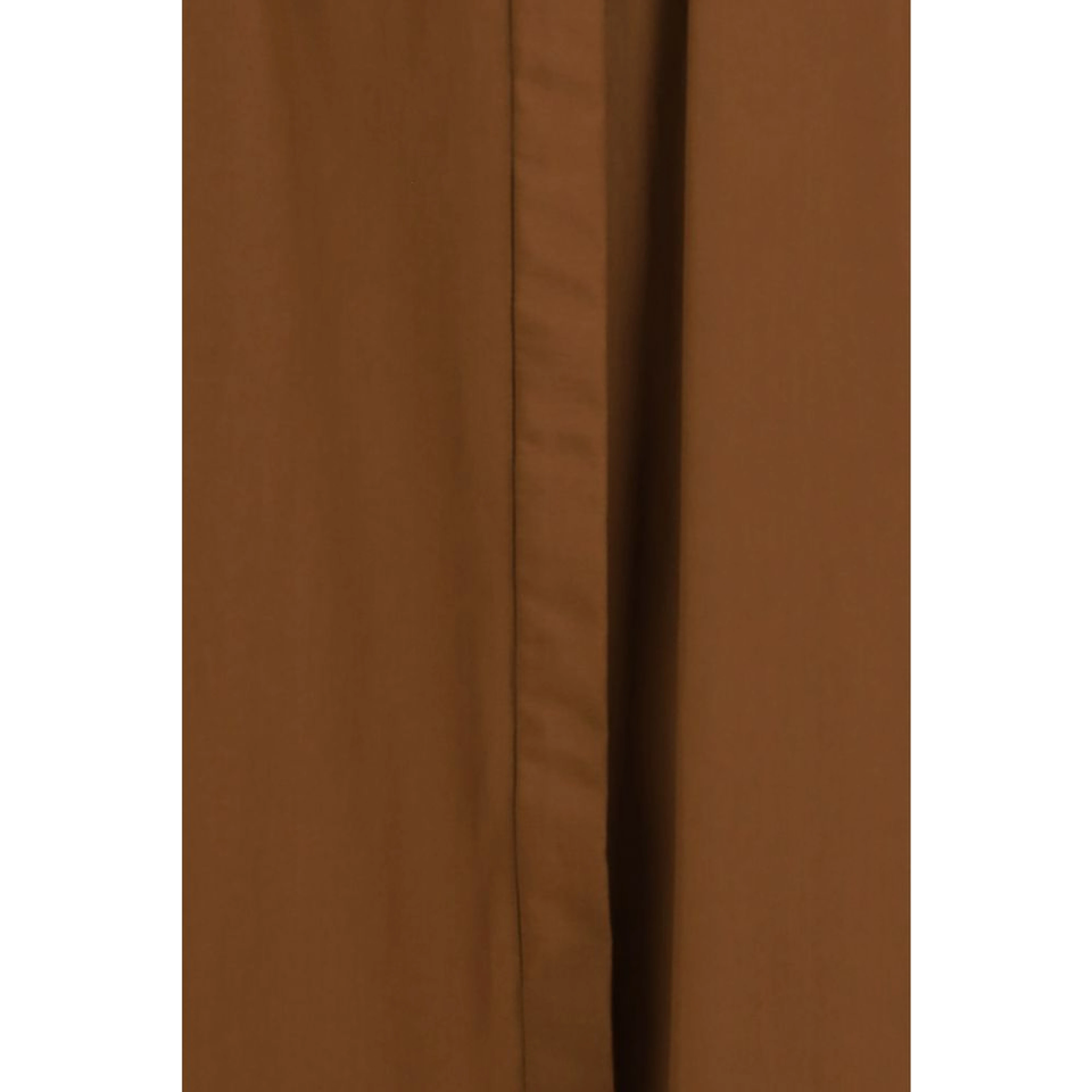 Brown Cotton Casual Dress