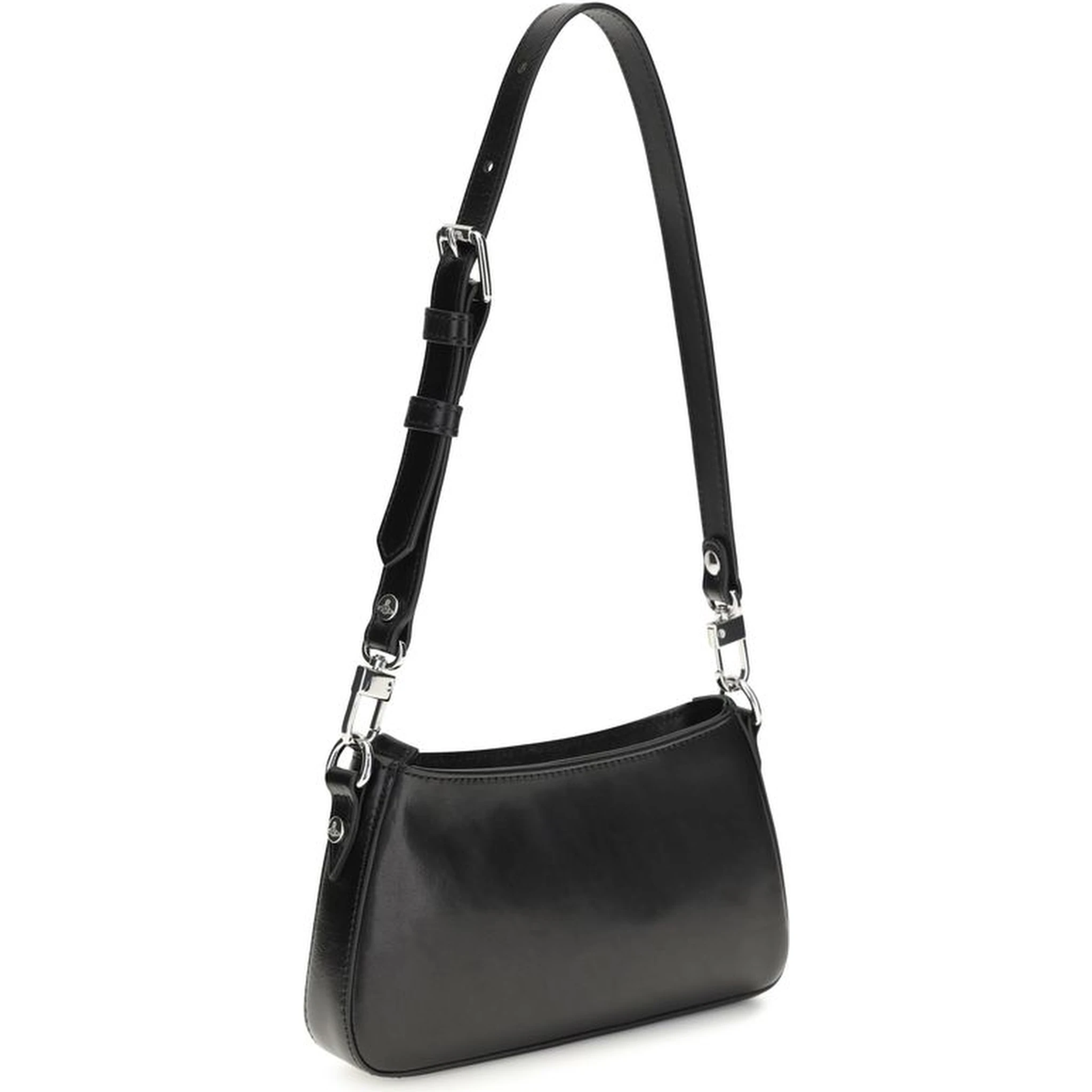 Black Calf Leather Bos Taurus Shoulder Bag