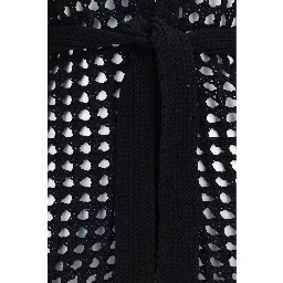 Black Cotton Cardigan