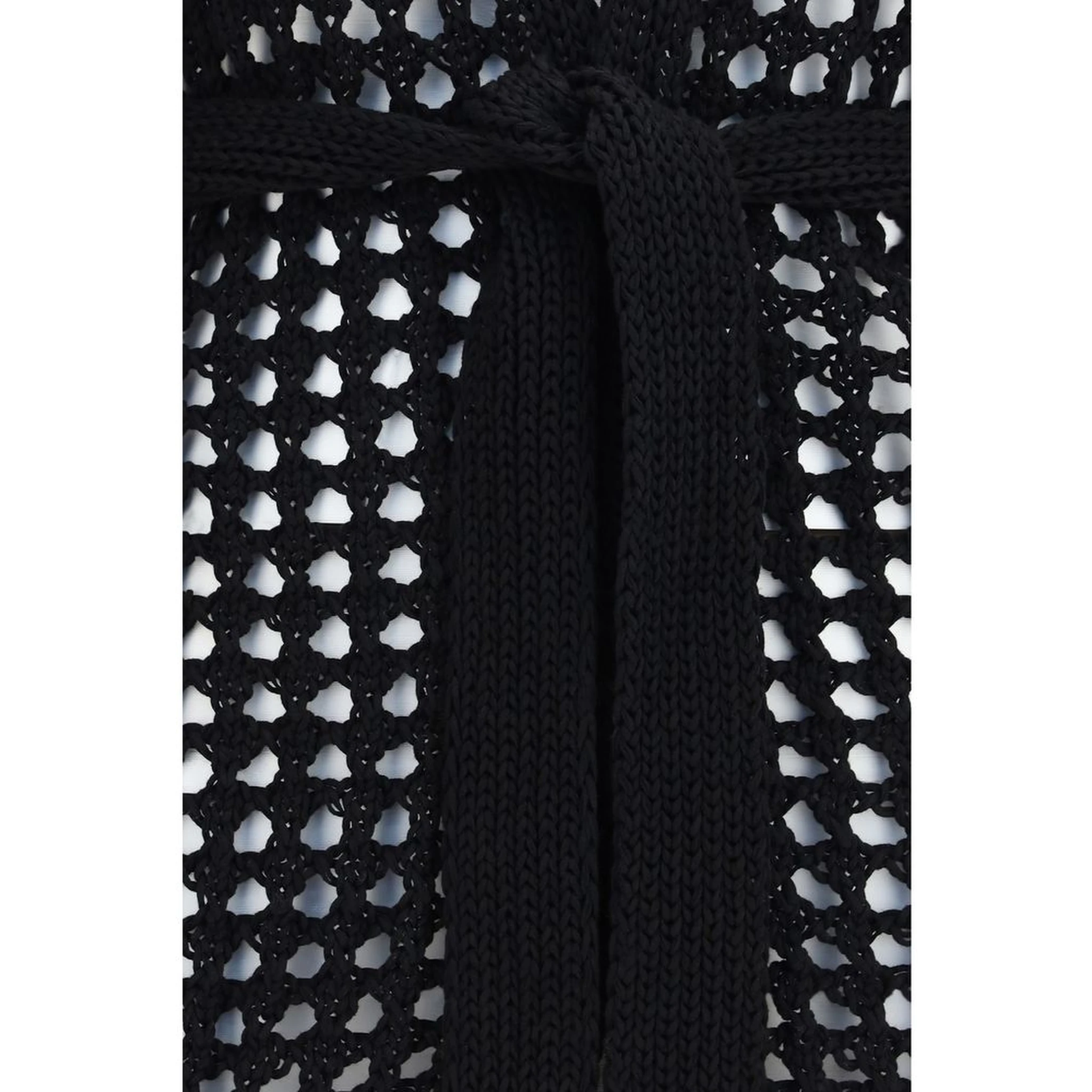 Black Cotton Cardigan