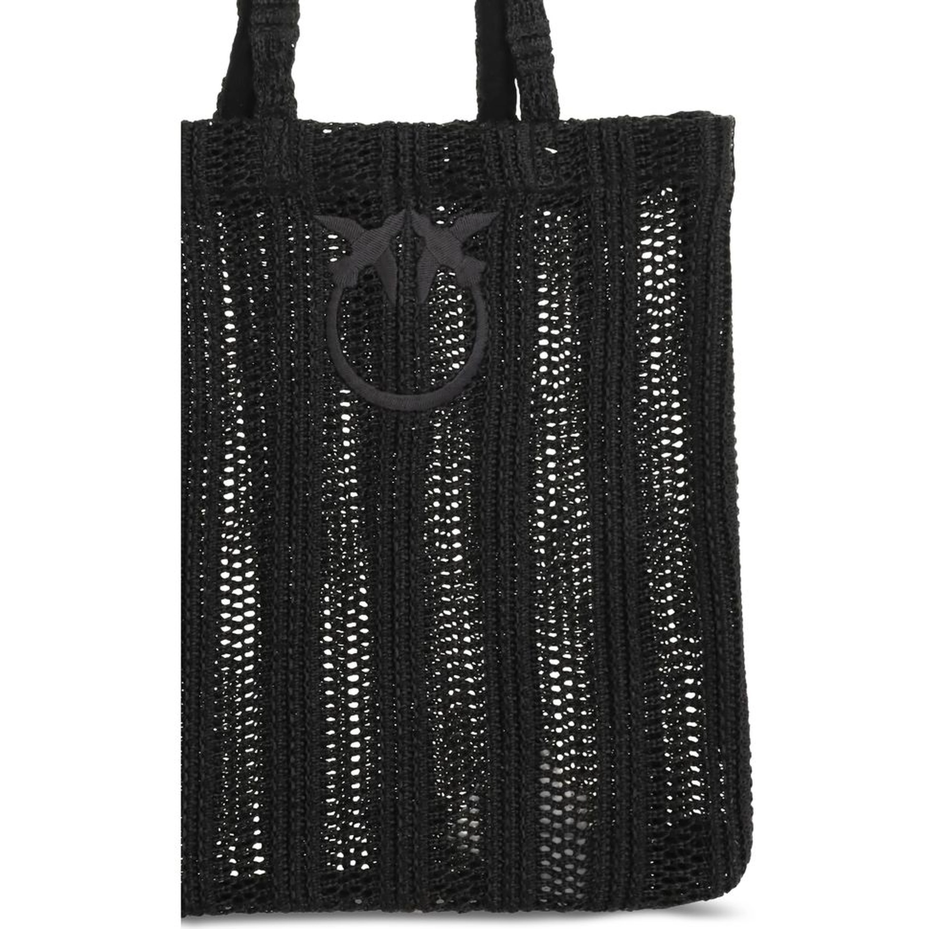 Black Raffia Shoulder Bag