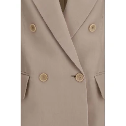 Beige Silk Clothing