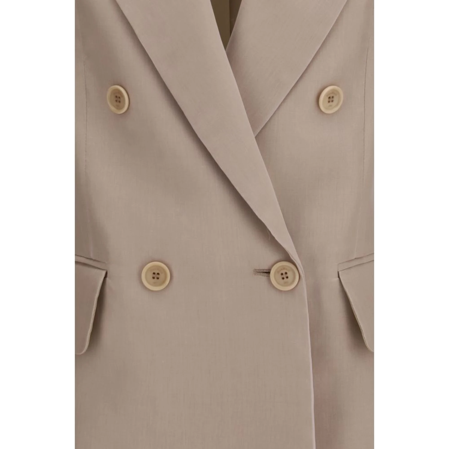 Beige Silk Clothing