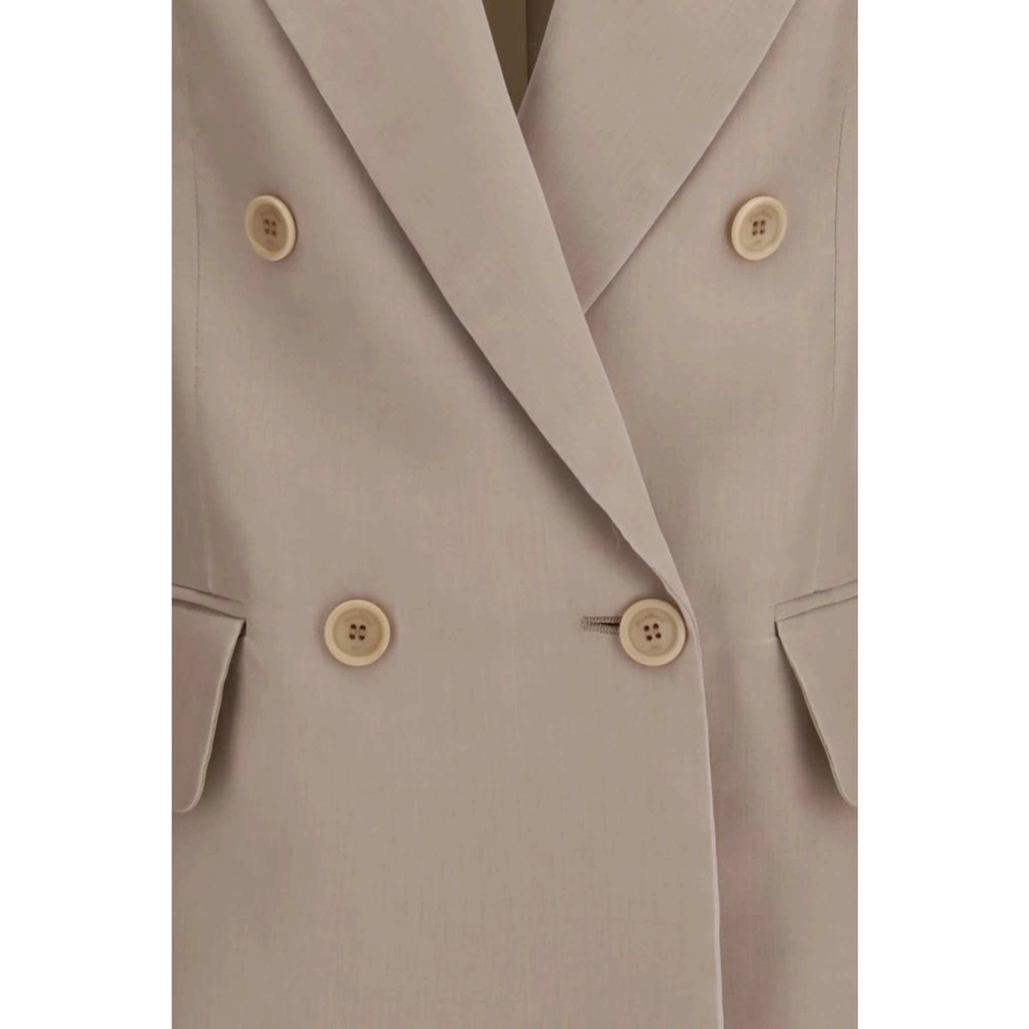 Beige Silk Clothing