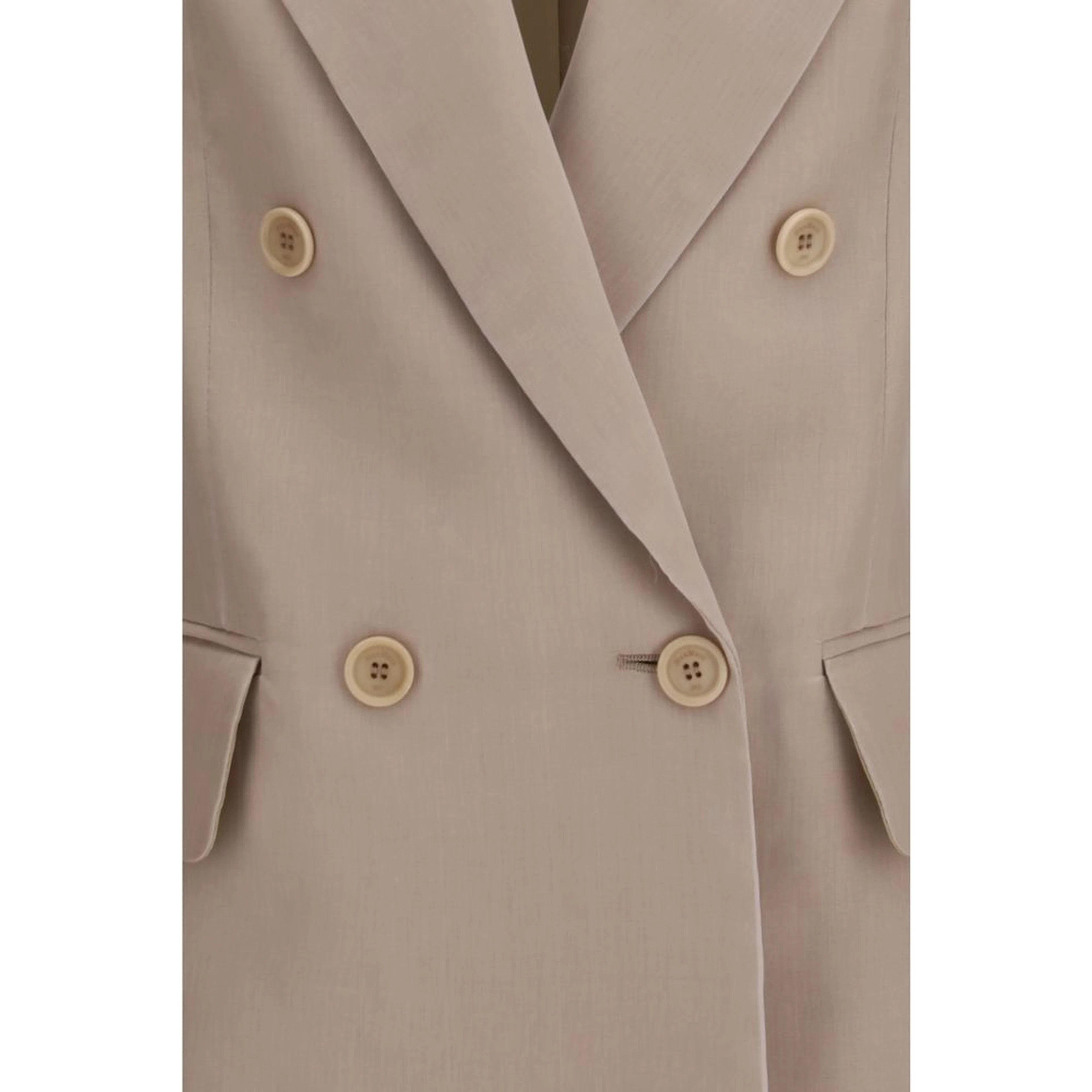 Beige Silk Clothing
