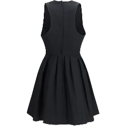 Black Cotton Casual Dress