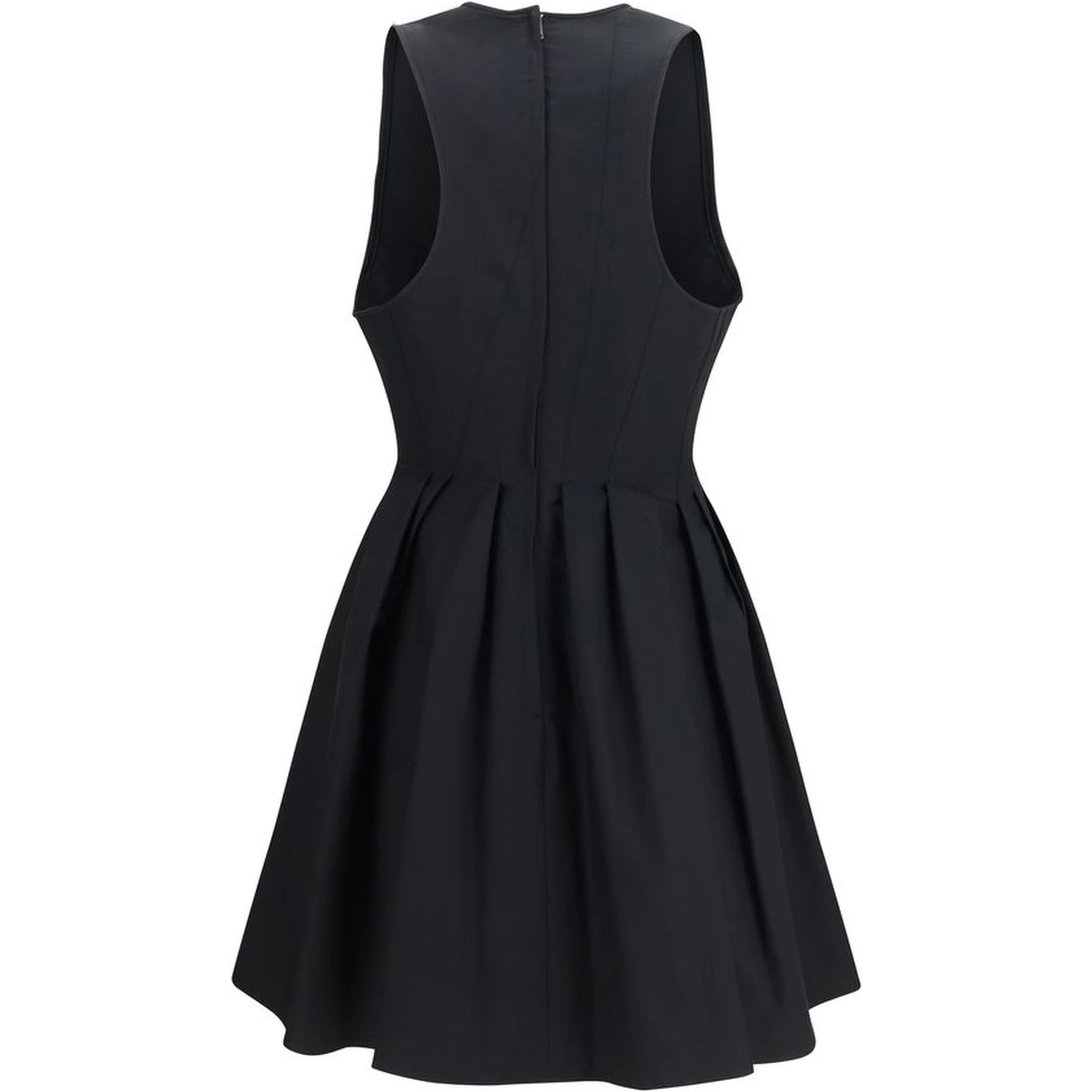 Black Cotton Casual Dress
